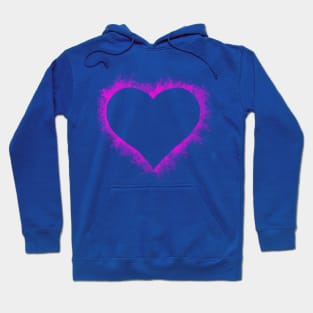 Pink flame heart Hoodie